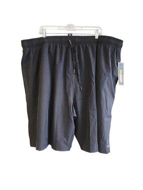 Hodo Mens Black Elastic Waist Drawstring Shorts 5XL Activewear